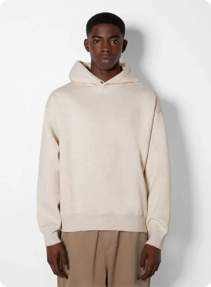 Yumuşak Örme Kapüşonlu Sweatshirt