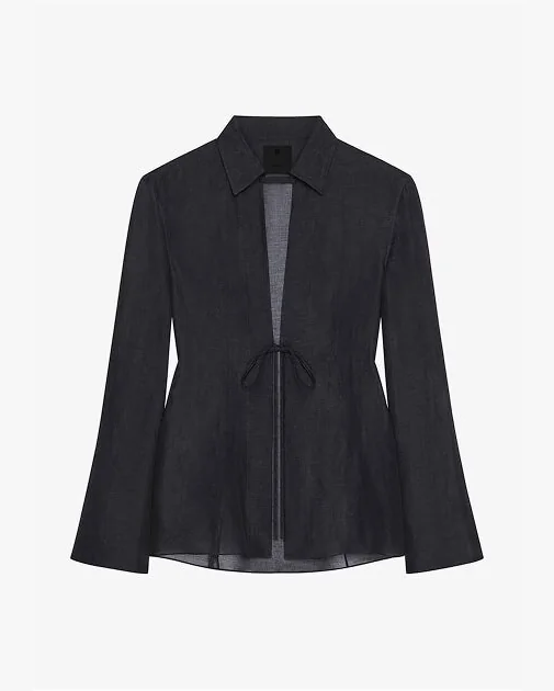 Bağcıklı Peplum Ceket