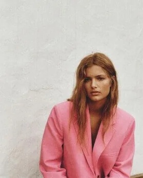 Oversize Pembe Blazer