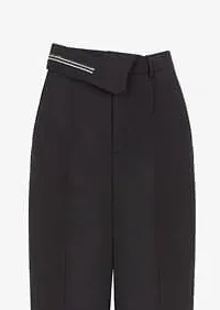 Yüksek Bel Kumaş Pantolon